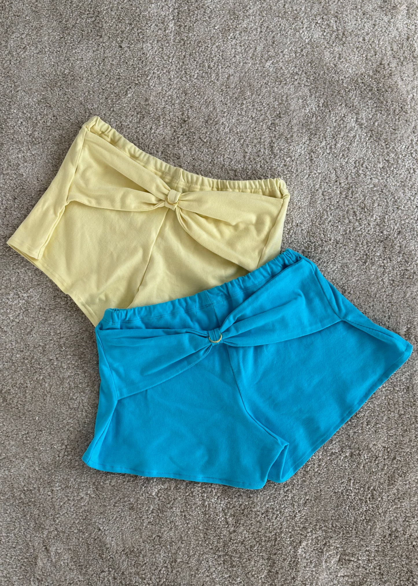Bright Blue Bow Shorts